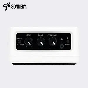 Sondery Mini Guitar Amp for Electric Guitars 5W Two Speakers Rechargeable Portable Pratice Small Amplifier with Overdrive/Clean Effects and Bluetooth Sondery Music