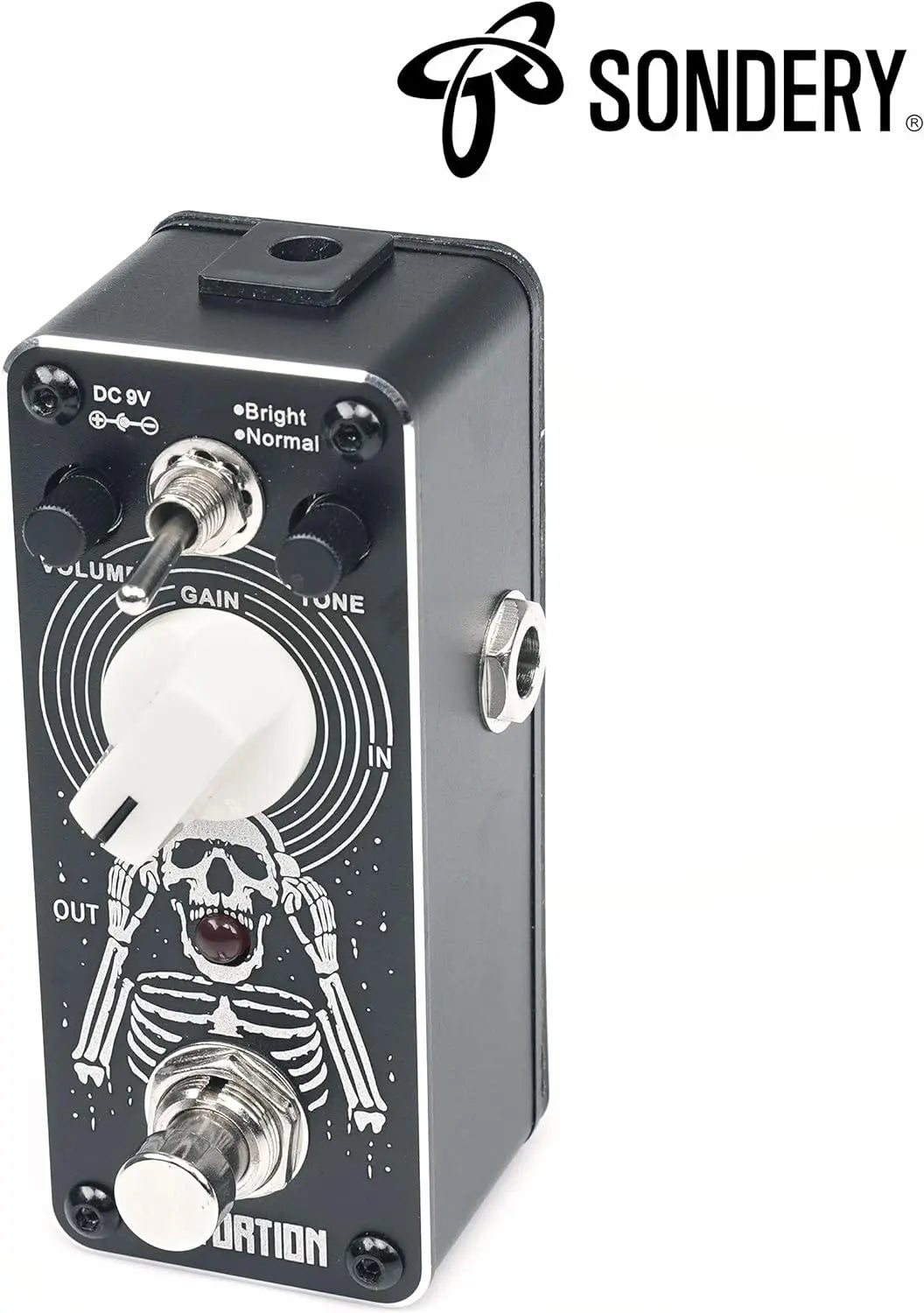 Sondery Distortion Pedal with 2 Effects of Bright and Normal, 70-80’s Classical British Stack Sound, Mini Effect Pedal for Electric Guitars True Bypass, Art Design Series Sondery Music