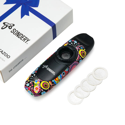 Sondery Professional Kazoo Wind Instrument with 5 Membranes, Lanyard and Pouch - Sondery Music