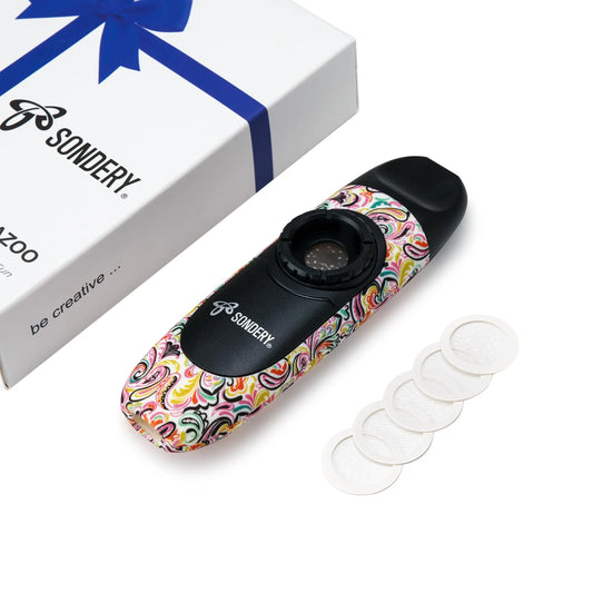 Sondery Professional Kazoo Wind Instrument with 5 Membranes, Lanyard and Pouch Sondery Music