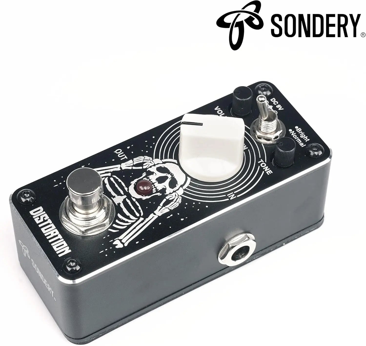 Sondery Distortion Pedal with 2 Effects of Bright and Normal, 70-80’s Classical British Stack Sound, Mini Effect Pedal for Electric Guitars True Bypass, Art Design Series Sondery Music