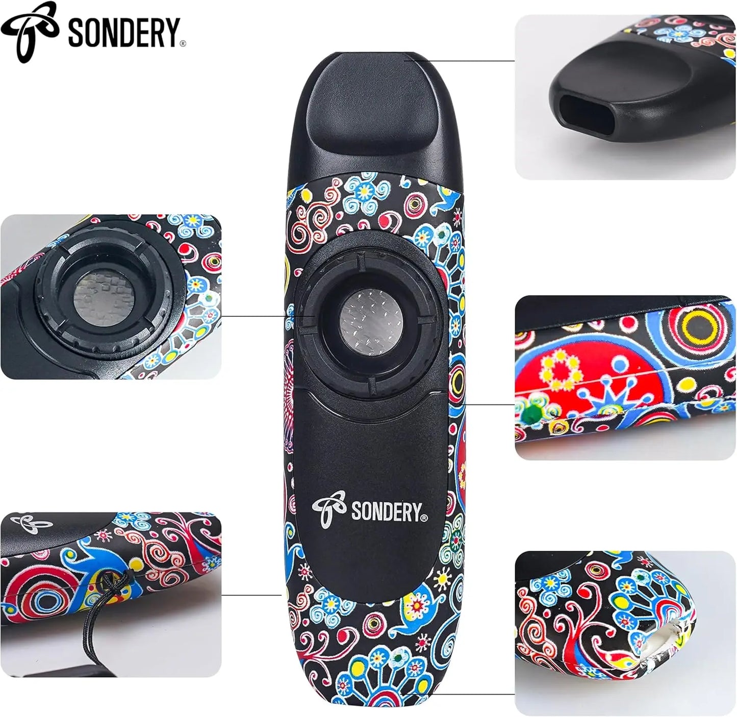 Sondery Professional Kazoo Wind Instrument with 5 Membranes, Lanyard and Pouch - Sondery Music