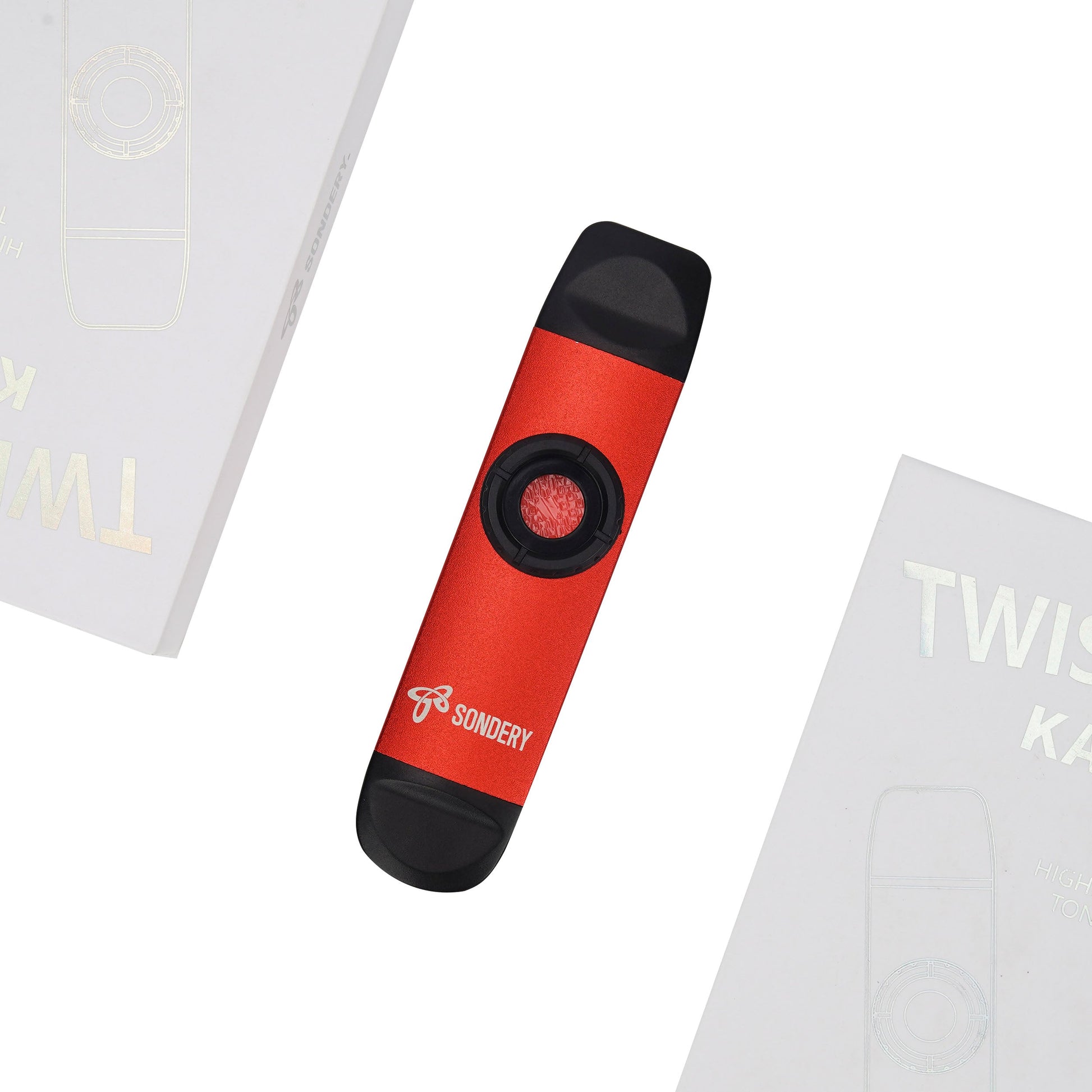 Sondery Professional Metal Kazoo, Dual Head Kazoo Includes Lanyard and 5 Membranes for All Ages and Occasions Sondery Music