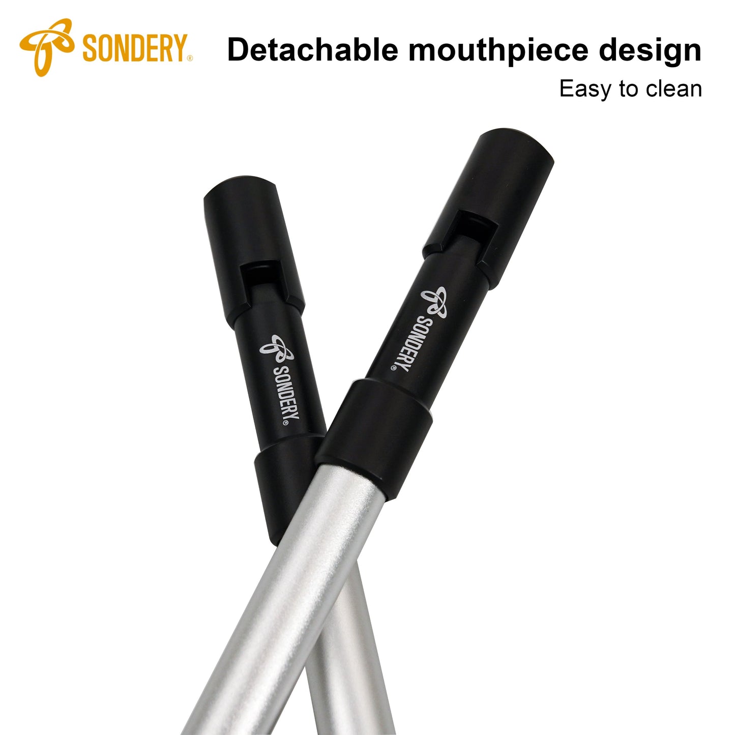 Sondery Irish Tin Whistles Set Key of C and Key of D Made from Aluminum Clear Bright Sound with Crisp Response of Wide Range Octaves Penny Whistles Sondery Music