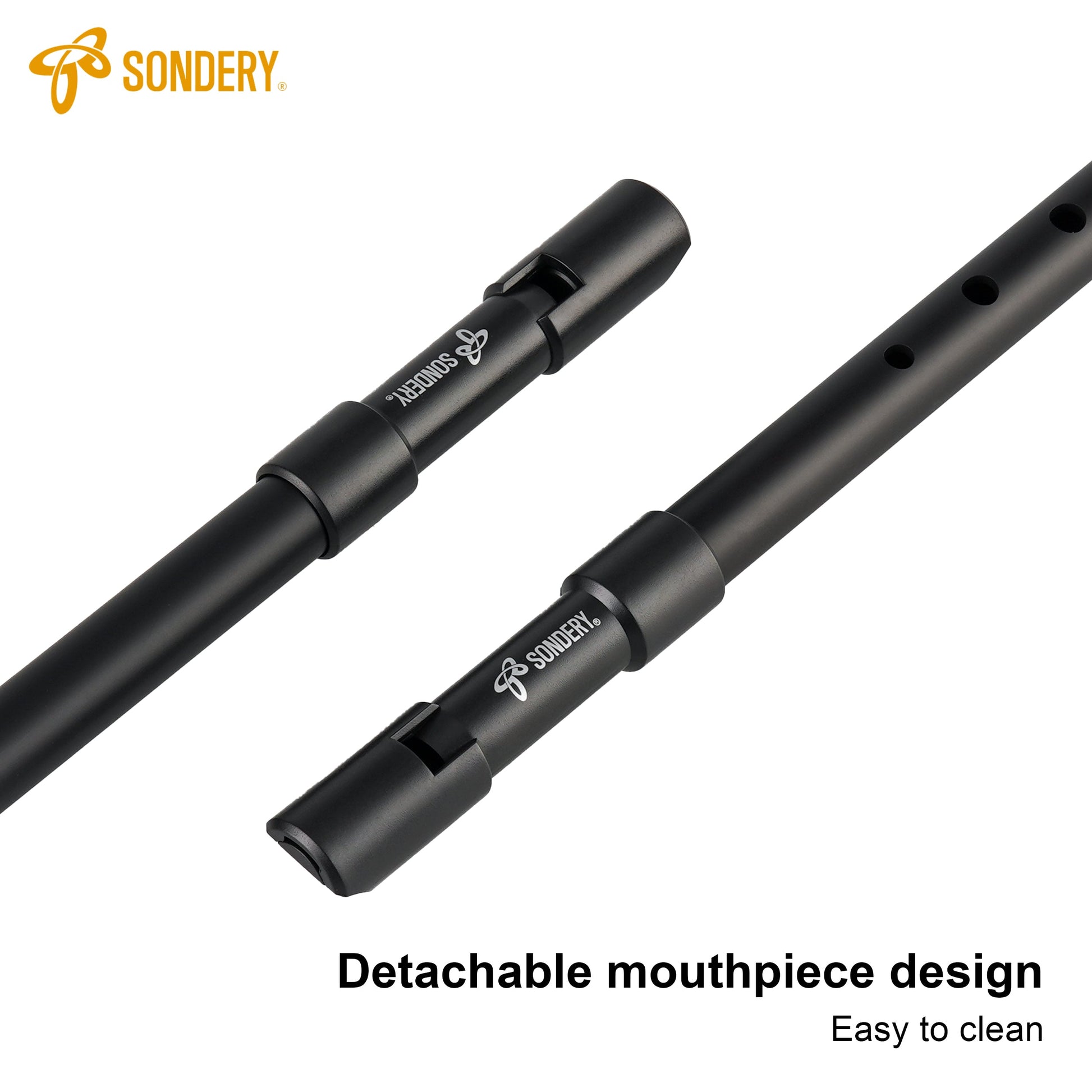 Sondery Irish Tin Whistle Set Key of C and Key of D Made from Hign Quality ABS with Sound of Wood in Nature Penny Whistle Sondery Music