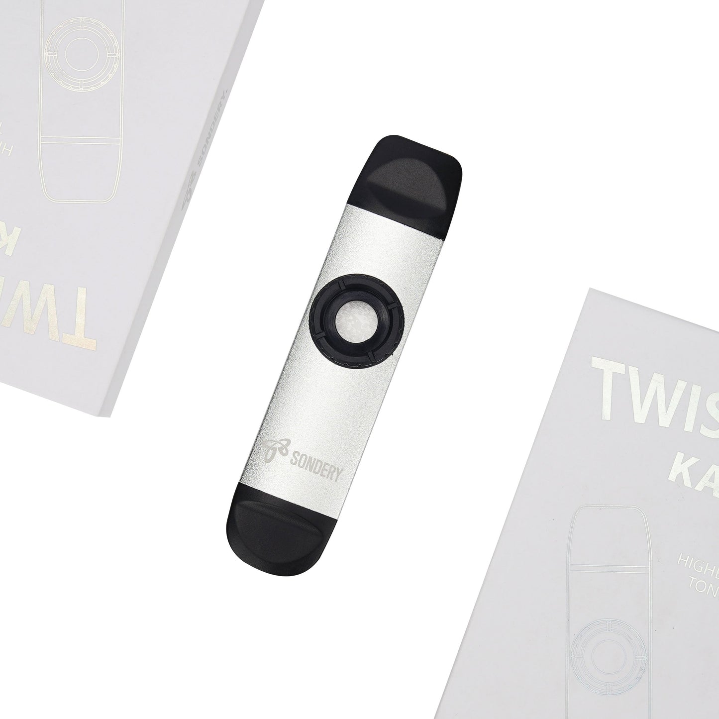 Sondery Professional Metal Kazoo, Dual Head Kazoo Includes Lanyard and 5 Membranes for All Ages and Occasions Sondery Music