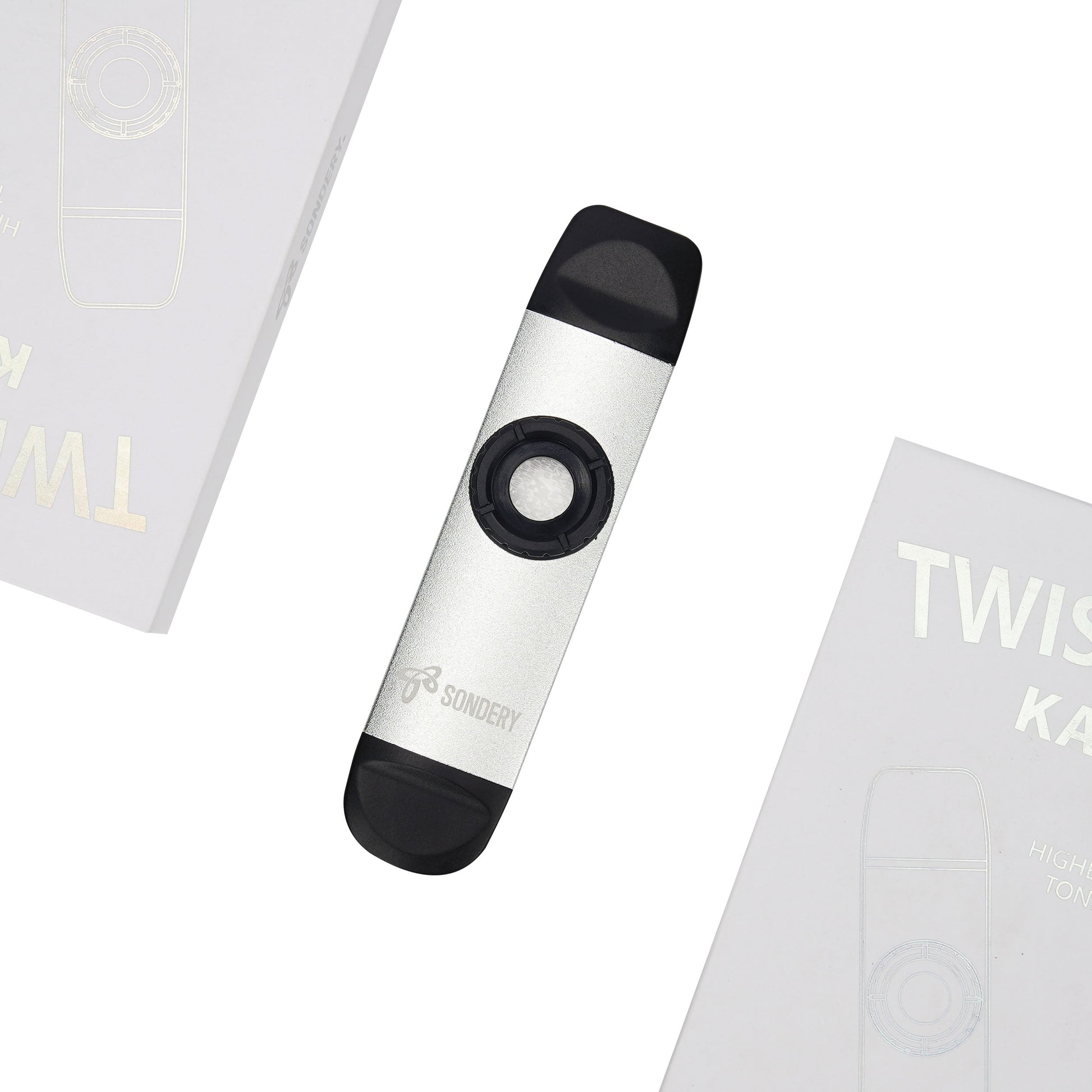 Sondery Professional Metal Kazoo, Dual Head Kazoo Includes Lanyard and 5 Membranes for All Ages and Occasions Sondery Music