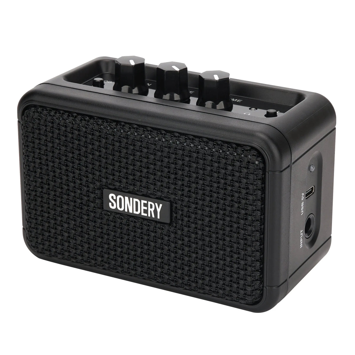 Sondery Mini Guitar Amp for Electric Guitars 5W Two Speakers Rechargeable Portable Pratice Small Amplifier with Overdrive/Clean Effects and Bluetooth Sondery Music