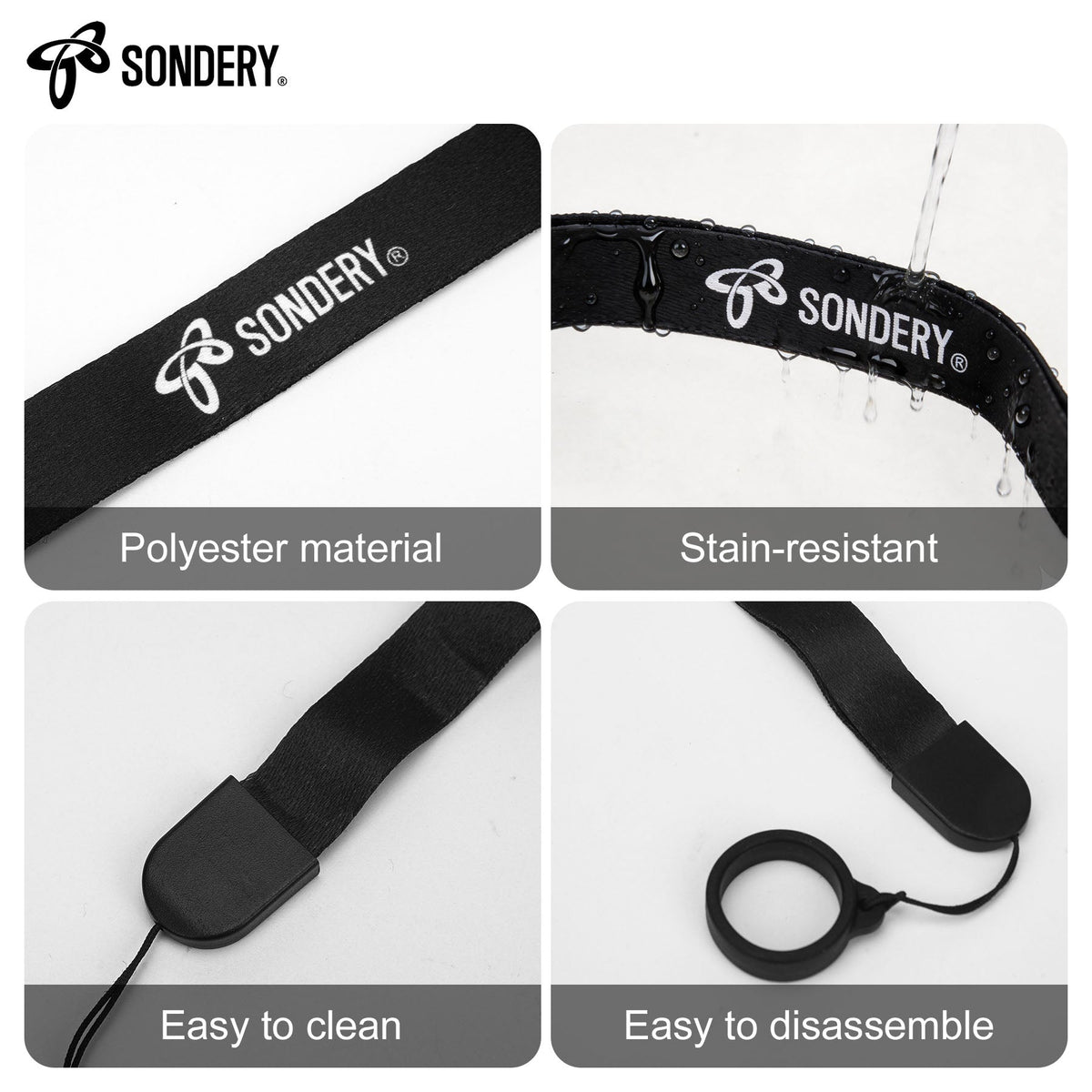 Sondery Adjustable Kazoo Lanyard for All Kazoos,Lightweight Music Accessory for All Ages Sondery Music