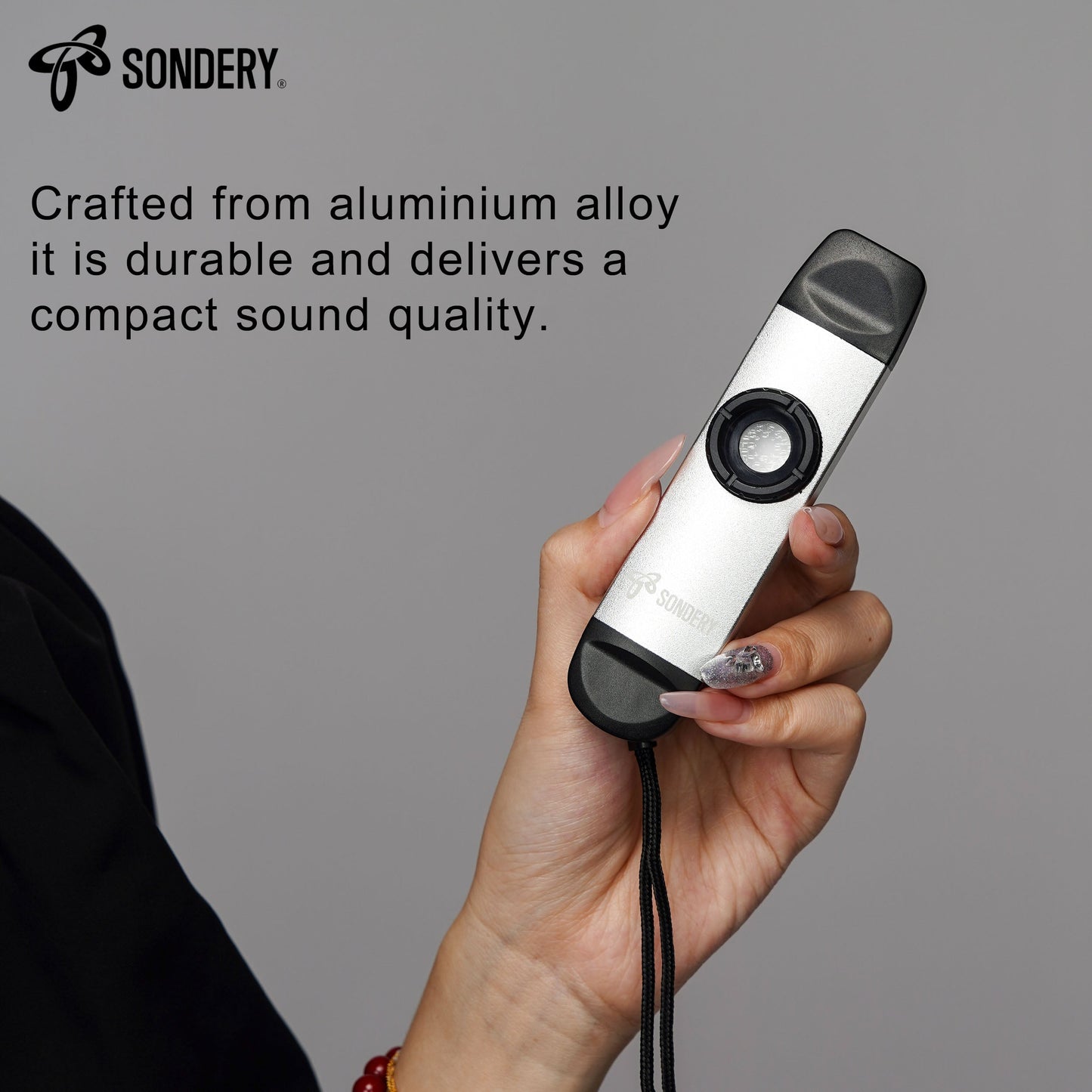 Sondery Professional Metal Kazoo, Dual Head Kazoo Includes Lanyard and 5 Membranes for All Ages and Occasions Sondery Music