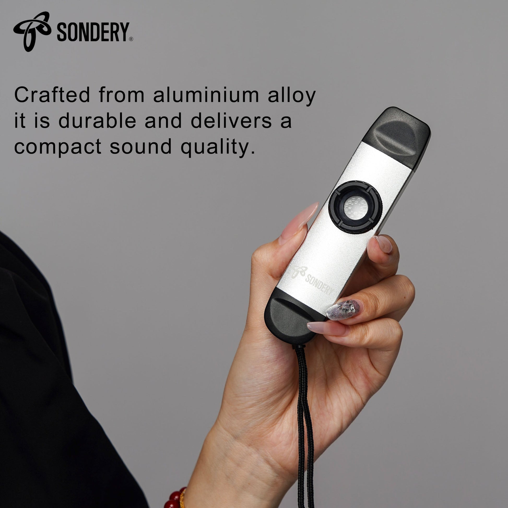 Sondery Professional Metal Kazoo, Dual Head Kazoo Includes Lanyard and 5 Membranes for All Ages and Occasions Sondery Music