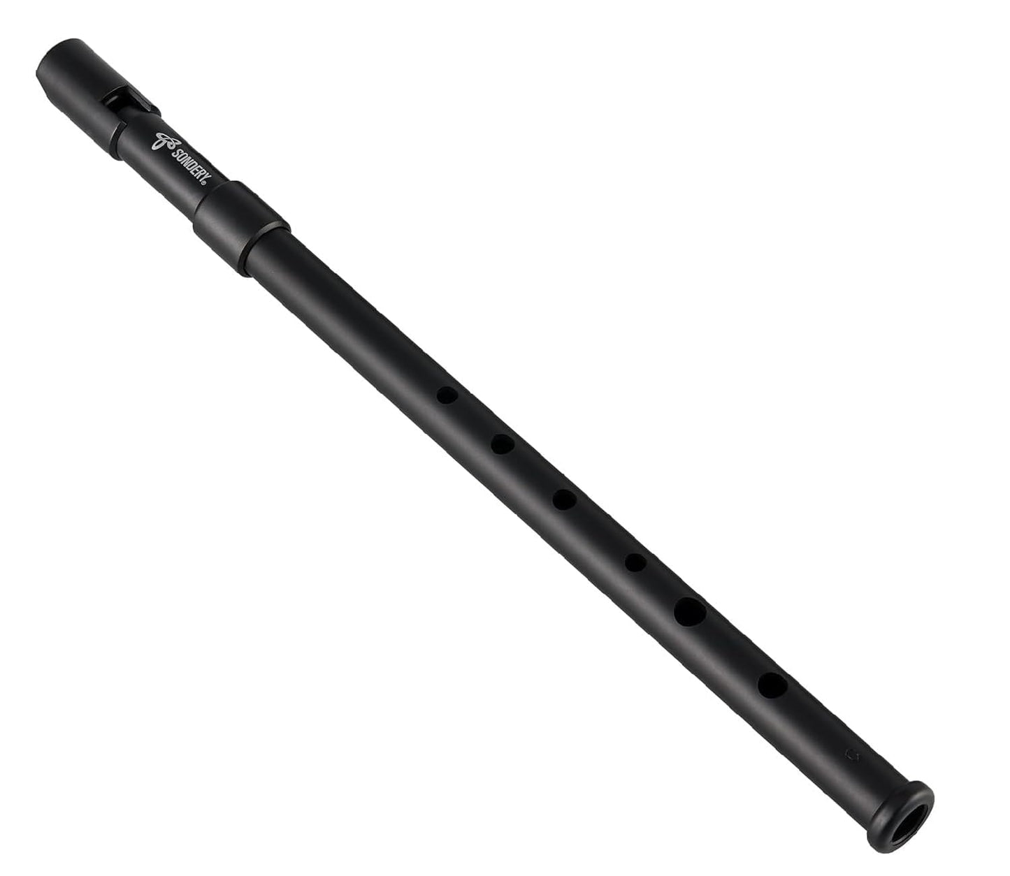 Sondery Irish Tin Whistle Key of D Black ABS Material with a Natural Wood Tone Sondery Music