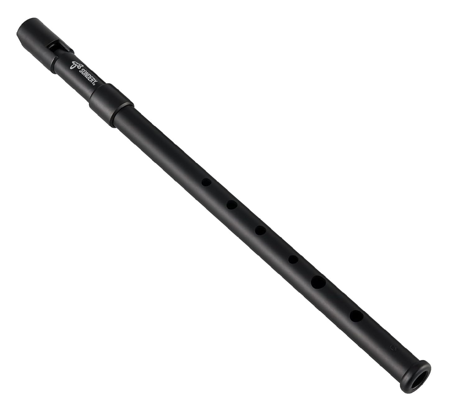 Sondery Irish Tin Whistle Key of D Black ABS Material with a Natural Wood Tone Sondery Music
