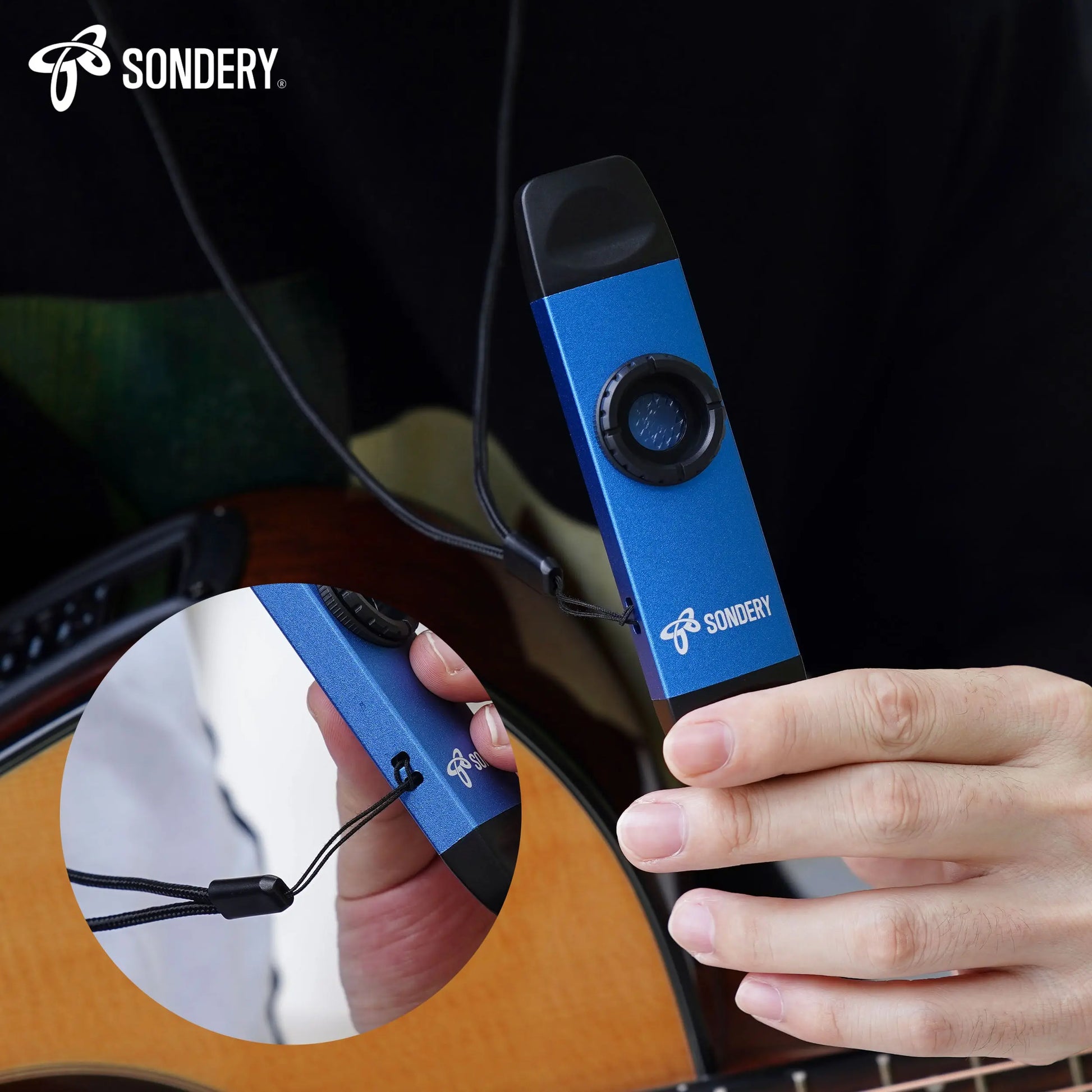 Sondery Professional Metal Kazoo, Dual Head Kazoo Includes Lanyard and 5 Membranes for All Ages and Occasions Sondery Music
