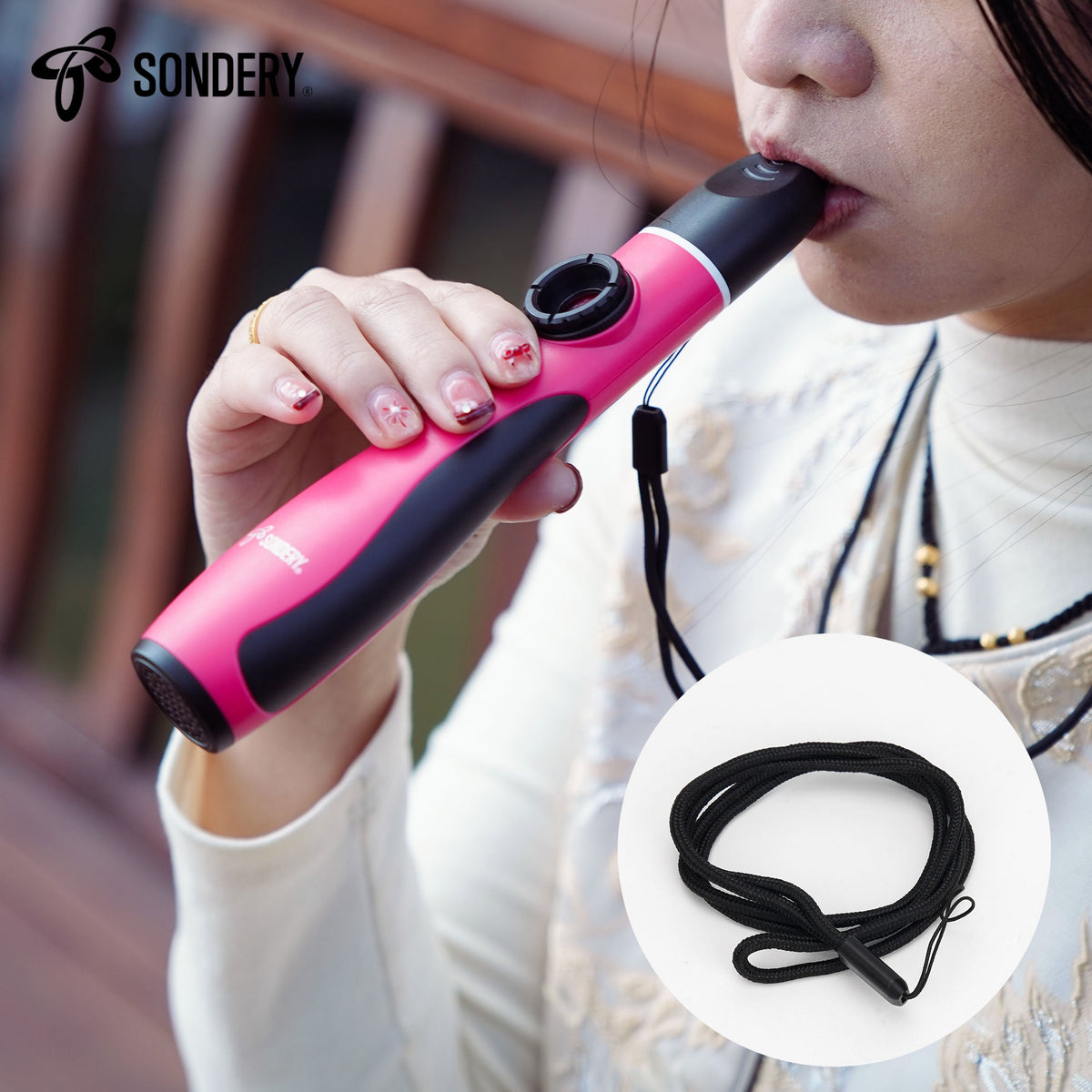 Sondery Professional Kazoo Wind Instrument, Bass Kazoos with 5 Membranes and Lanyard for All Ages Sondery Music