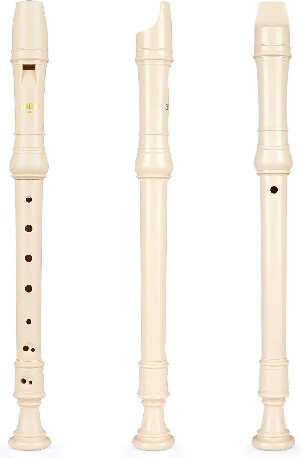 Sondery German Soprano Recorder Durable Beginner's Recorder for Kids & Adults Easy-to-Play Plastic Body German Fingering Includes Fingering Chart Carry Pouch Sondery Music