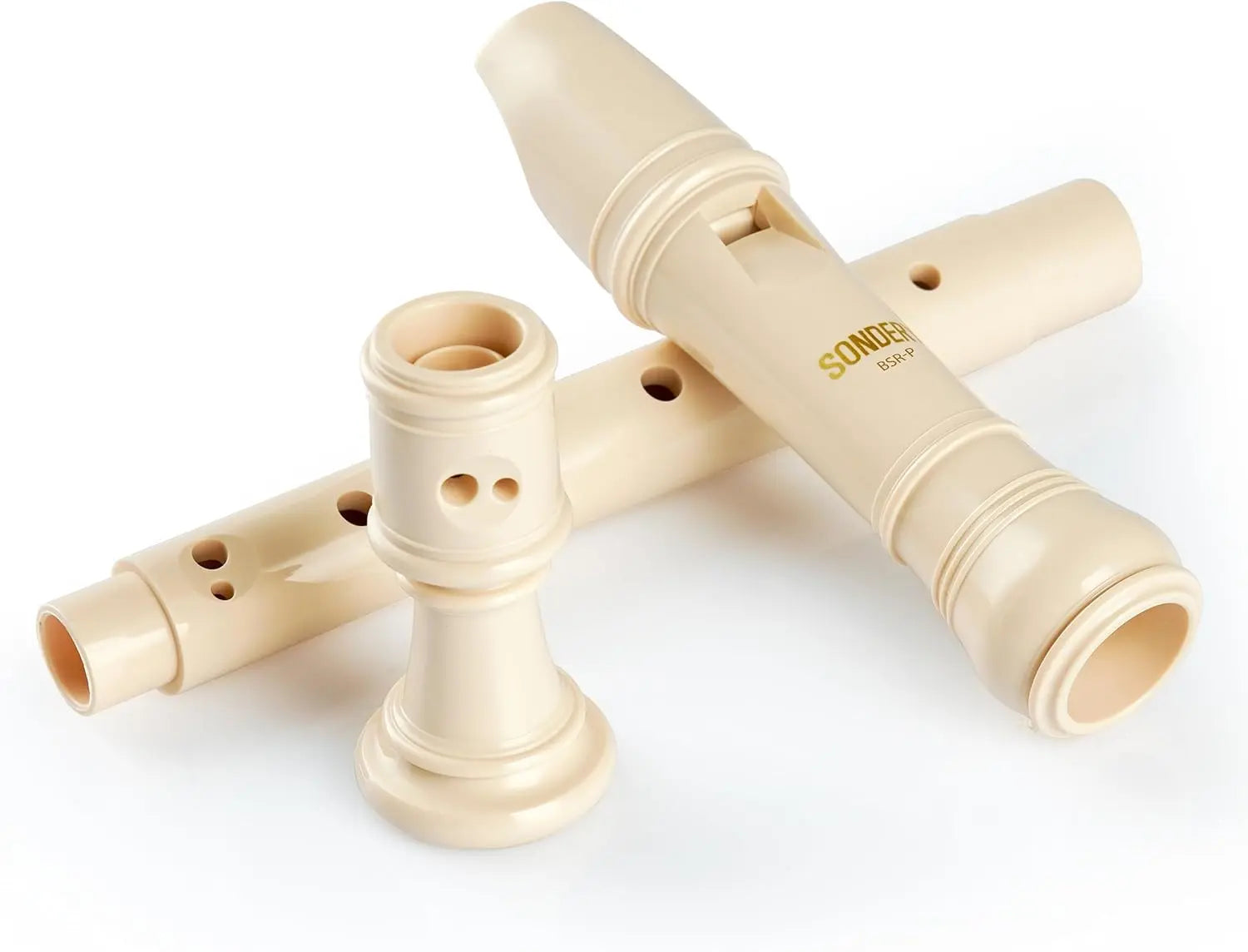 Sondery Baroque Soprano Recorder Professional Instrument for Advanced Players Rich Full Tone Premium ABS Material Includes Fingering Chart Protective Pouch - Sondery Music