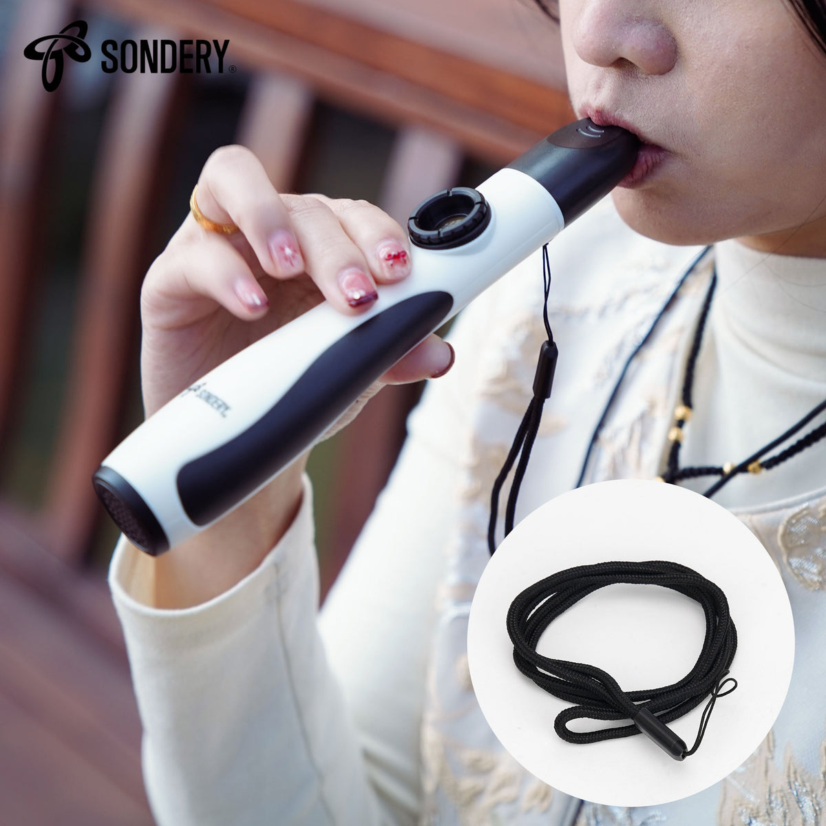 Sondery Professional Kazoo Wind Instrument, Bass Kazoos with 5 Membranes and Lanyard for All Ages Sondery Music