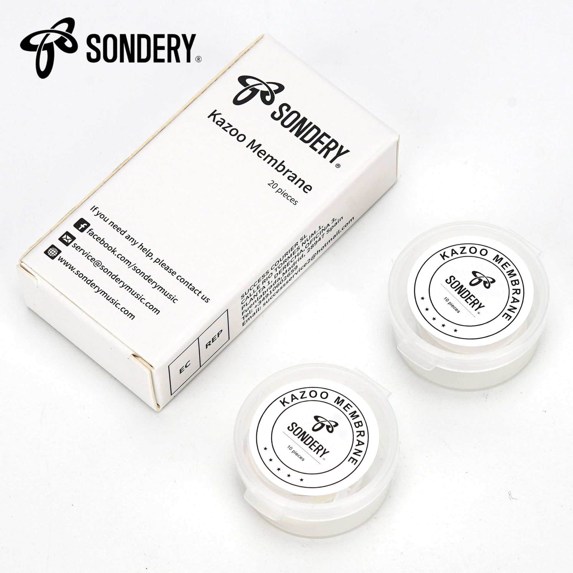Sondery Kazoo Replacement Membranes，20 Pcs Durable Kazoo Flute Diaphragms For Plastic And Metal Kazoos Sondery Music