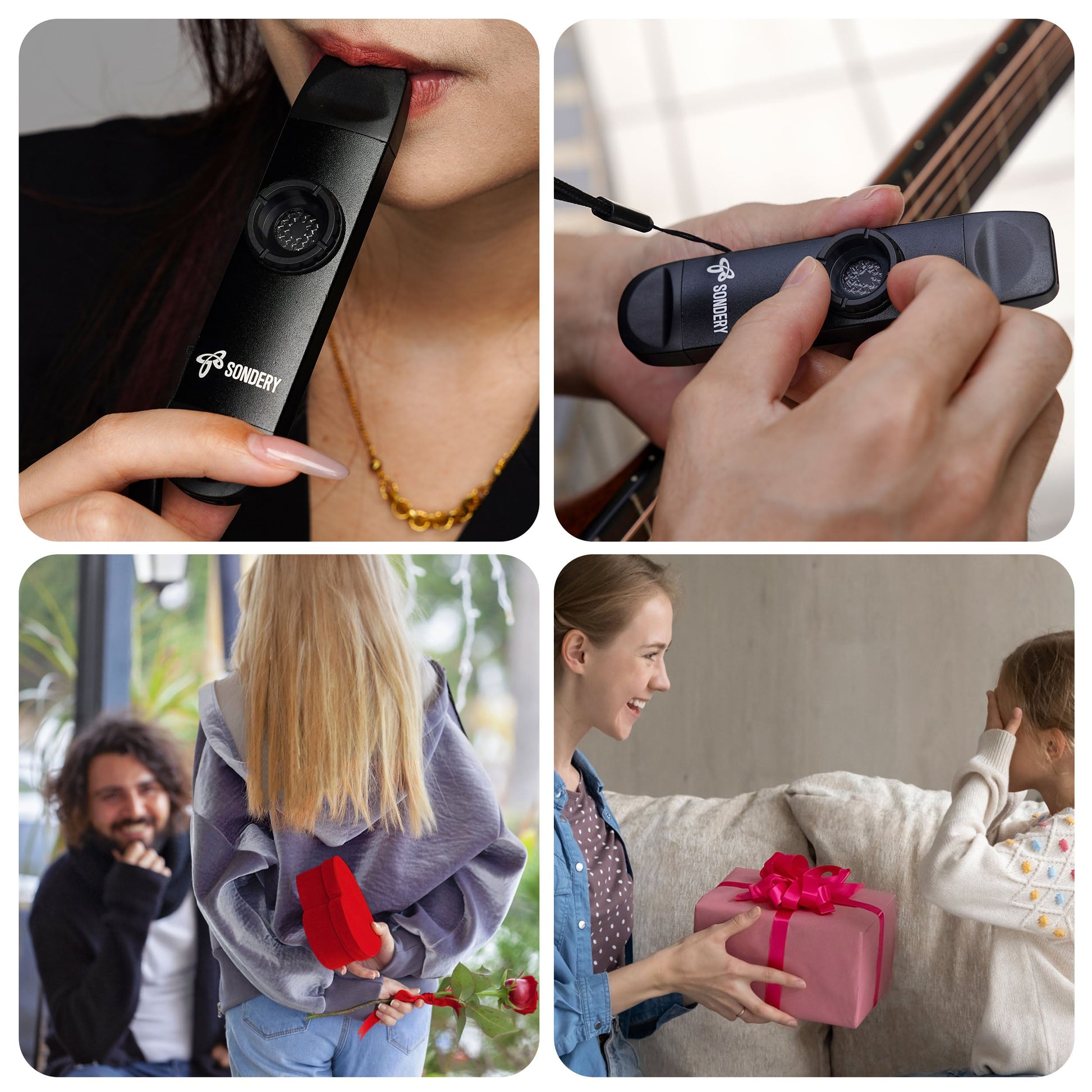Sondery Professional Metal Kazoo, Dual Head Kazoo Includes Lanyard and 5 Membranes for All Ages and Occasions Sondery Music