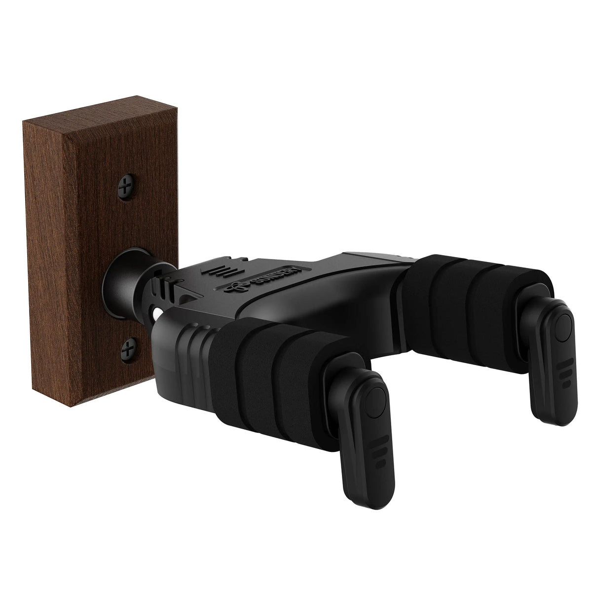 Sondery Guitar Wall Mount Hanger Black, Auto Lock and Adjustable Hook Holder for Acoustic and Electric Guitar, Ukulele, Bass, Banjo and Mandolin Sondery Music
