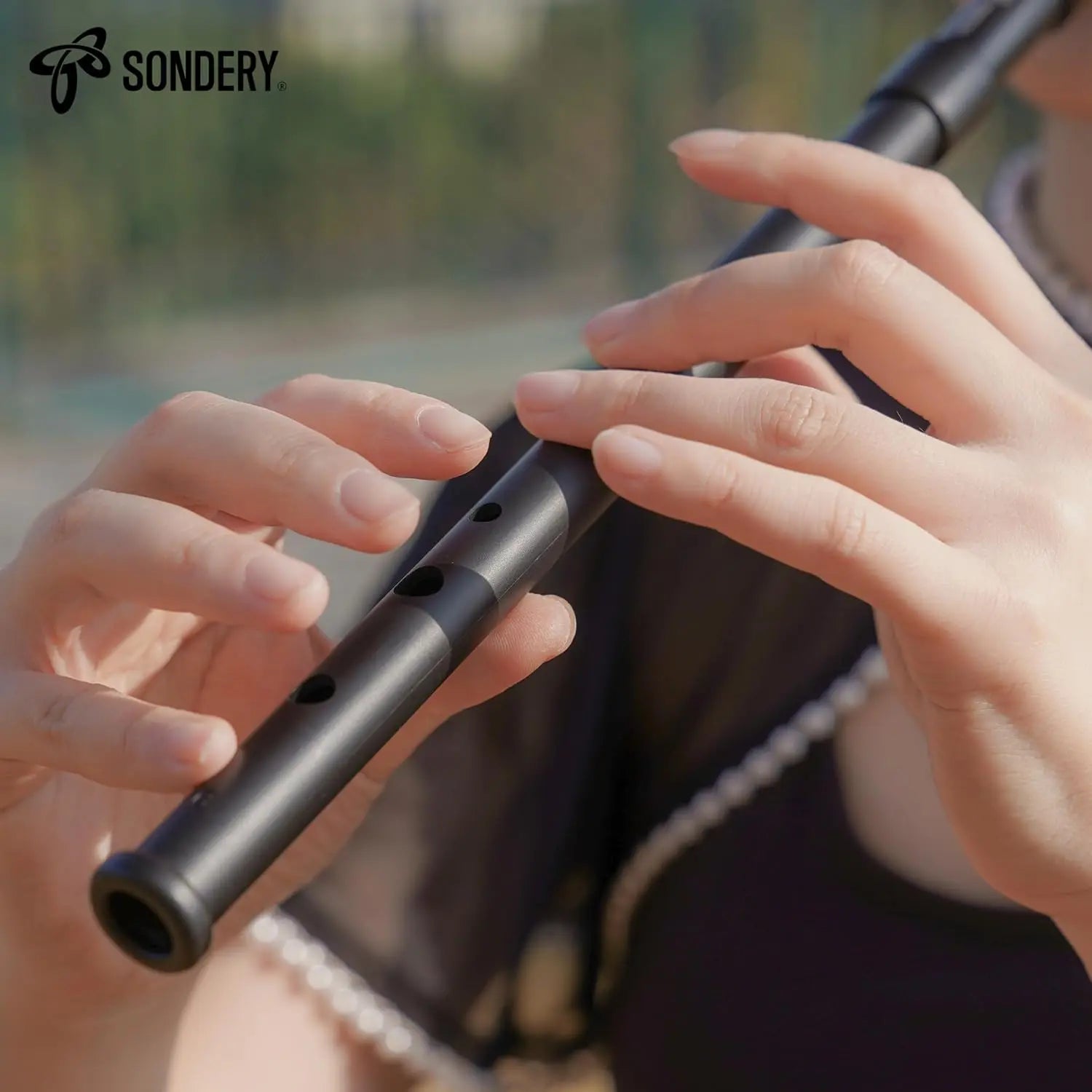 Sondery Irish Tin Whistle Set Key of C and Key of D Made from Hign Quality ABS with Sound of Wood in Nature Penny Whistle Sondery Music