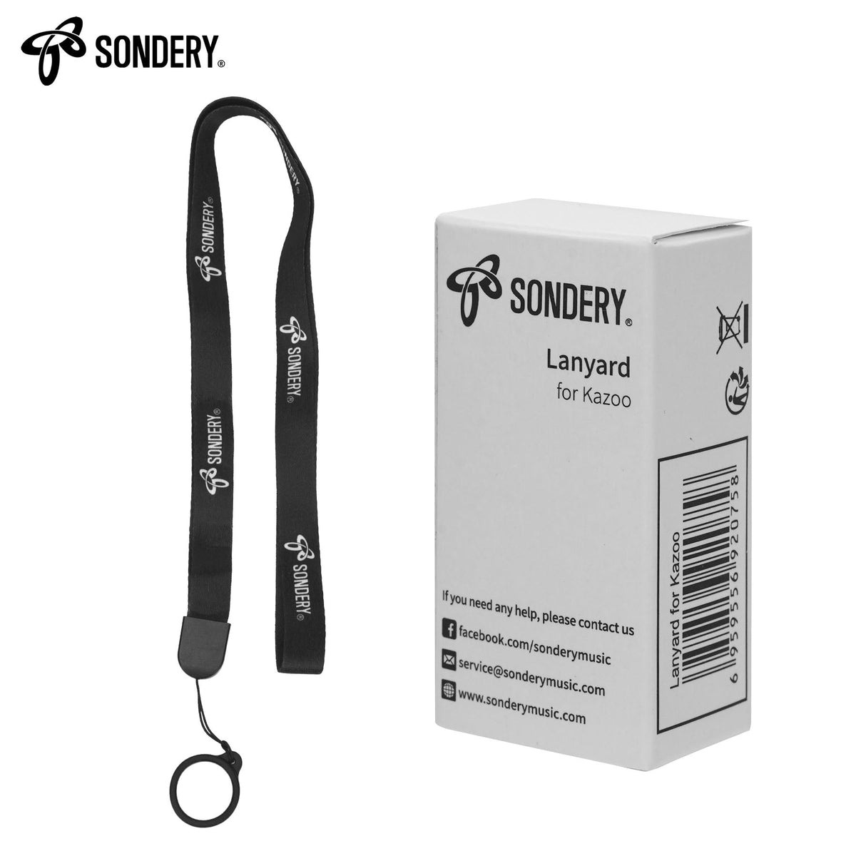 Sondery Adjustable Kazoo Lanyard for All Kazoos,Lightweight Music Accessory for All Ages Sondery Music