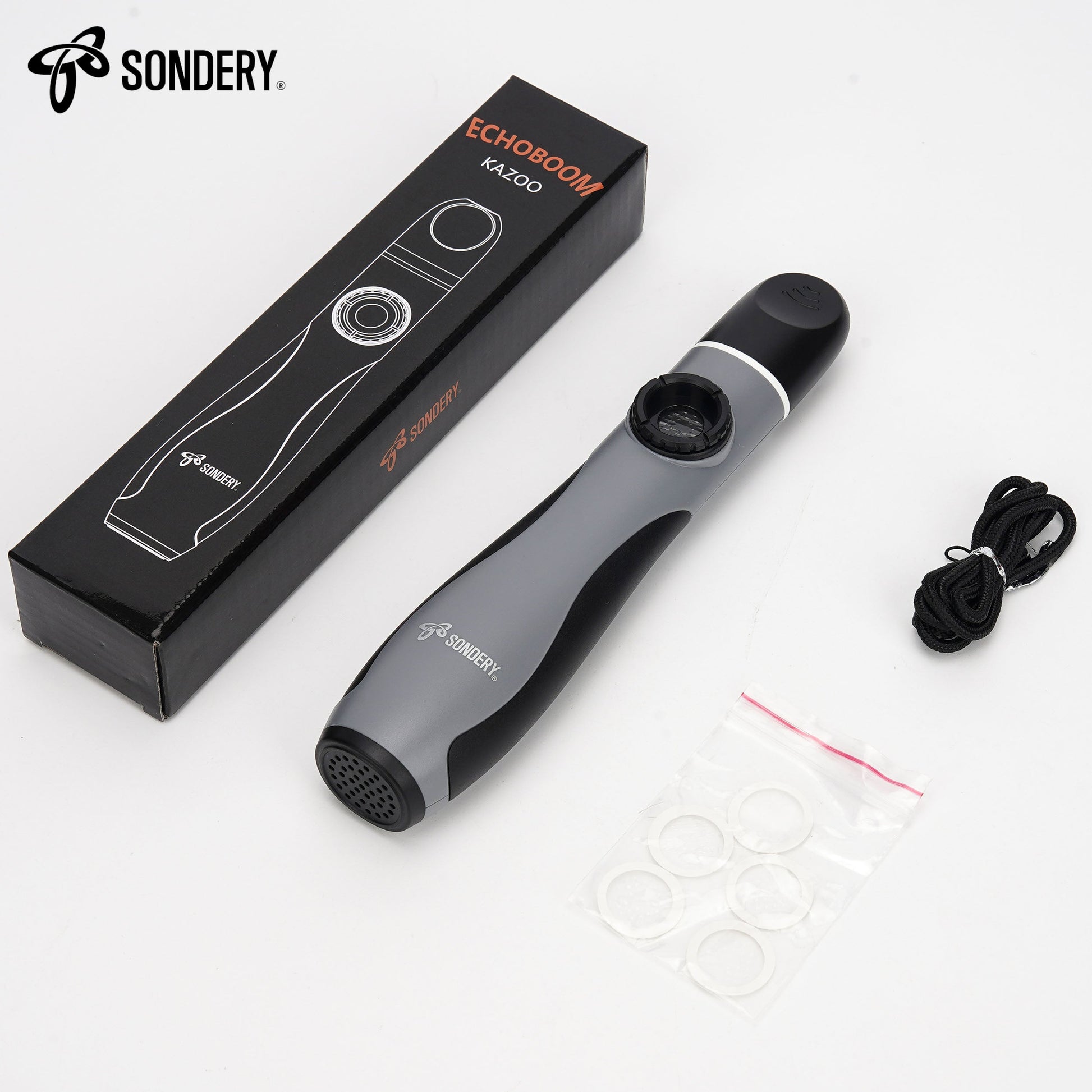 Sondery Professional Kazoo Wind Instrument, Bass Kazoos with 5 Membranes and Lanyard for All Ages Sondery Music
