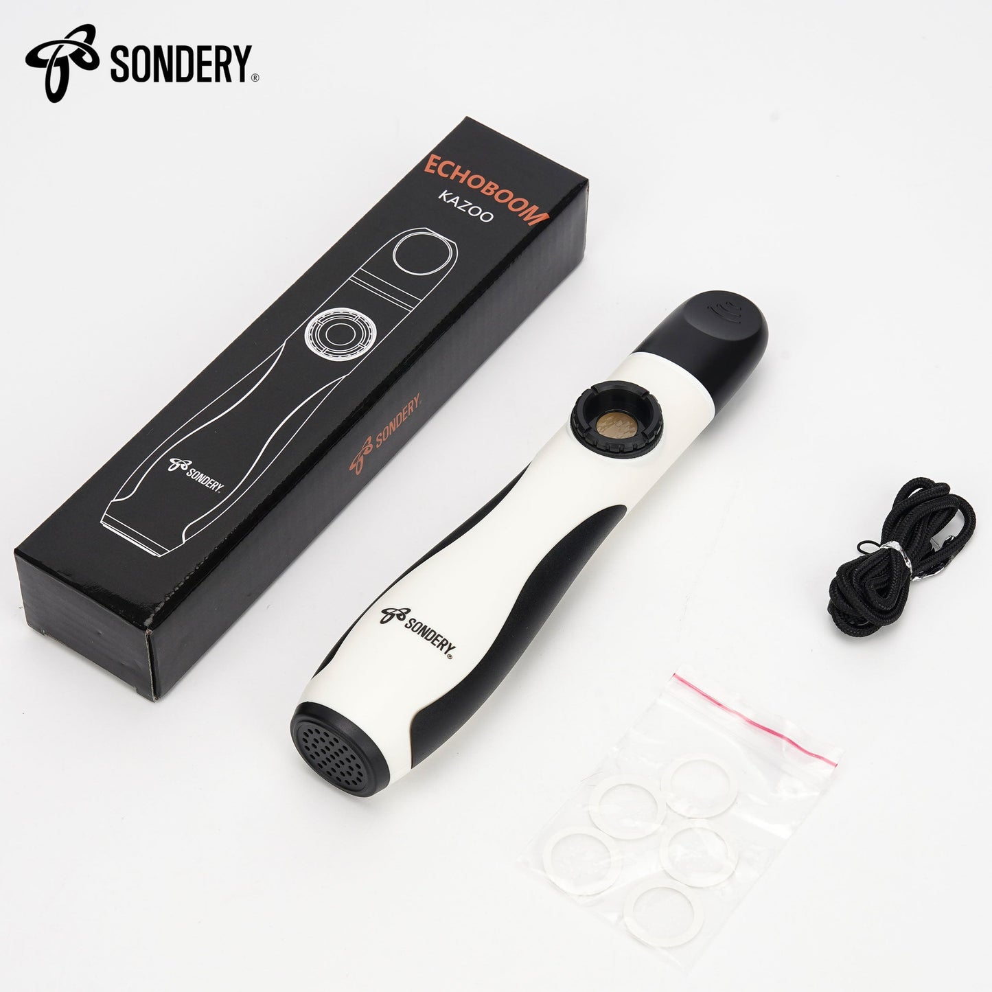 Sondery Professional Kazoo Wind Instrument, Bass Kazoos with 5 Membranes and Lanyard for All Ages Sondery Music