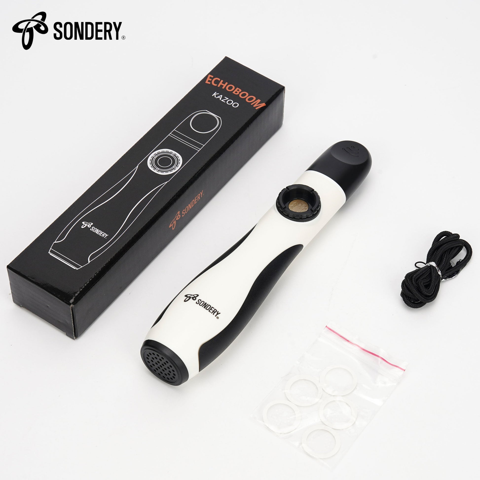 Sondery Professional Kazoo Wind Instrument, Bass Kazoos with 5 Membranes and Lanyard for All Ages Sondery Music