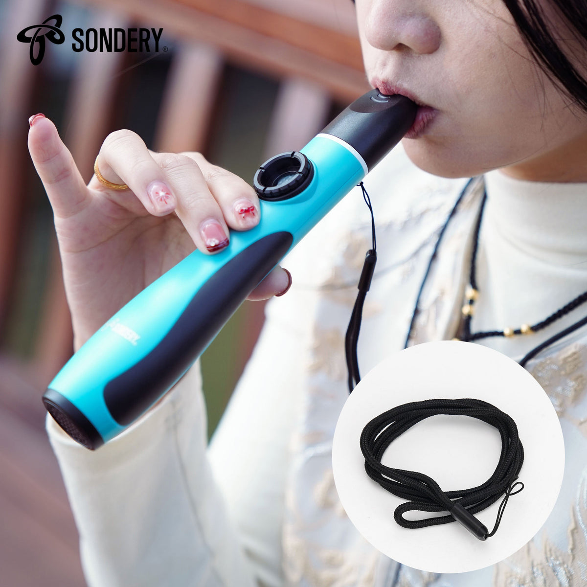 Sondery Professional Kazoo Wind Instrument, Bass Kazoos with 5 Membranes and Lanyard for All Ages Sondery Music