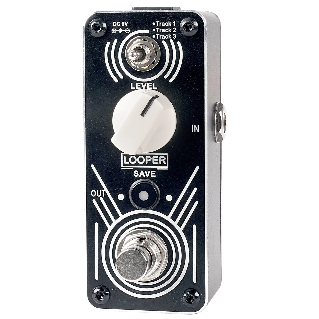 Sondery Looper Pedal Triple Loop, Each Track 30 Minutes Looping Time, Access to Upload/Download Music Files Via Enclosed USB Cable from/to Each Track, Unlimited Overdubs Undo/Redo, True Bypass Sondery Music