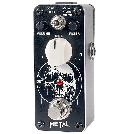 Sondery Metal Distortion Pedal for Electric Guitars, 3 Modes of Solo Turbo and Normal, Warm Smooth Wide Range of Vintage Distortion Sound, Mini Effect Pedal True Bypass, Art Design Series Sondery Music