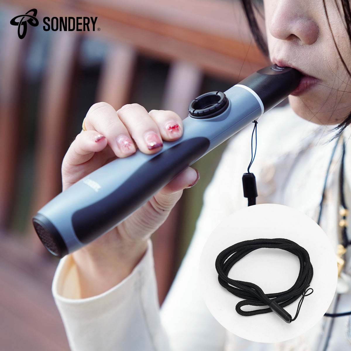 Sondery Professional Kazoo Wind Instrument, Bass Kazoos with 5 Membranes and Lanyard for All Ages Sondery Music