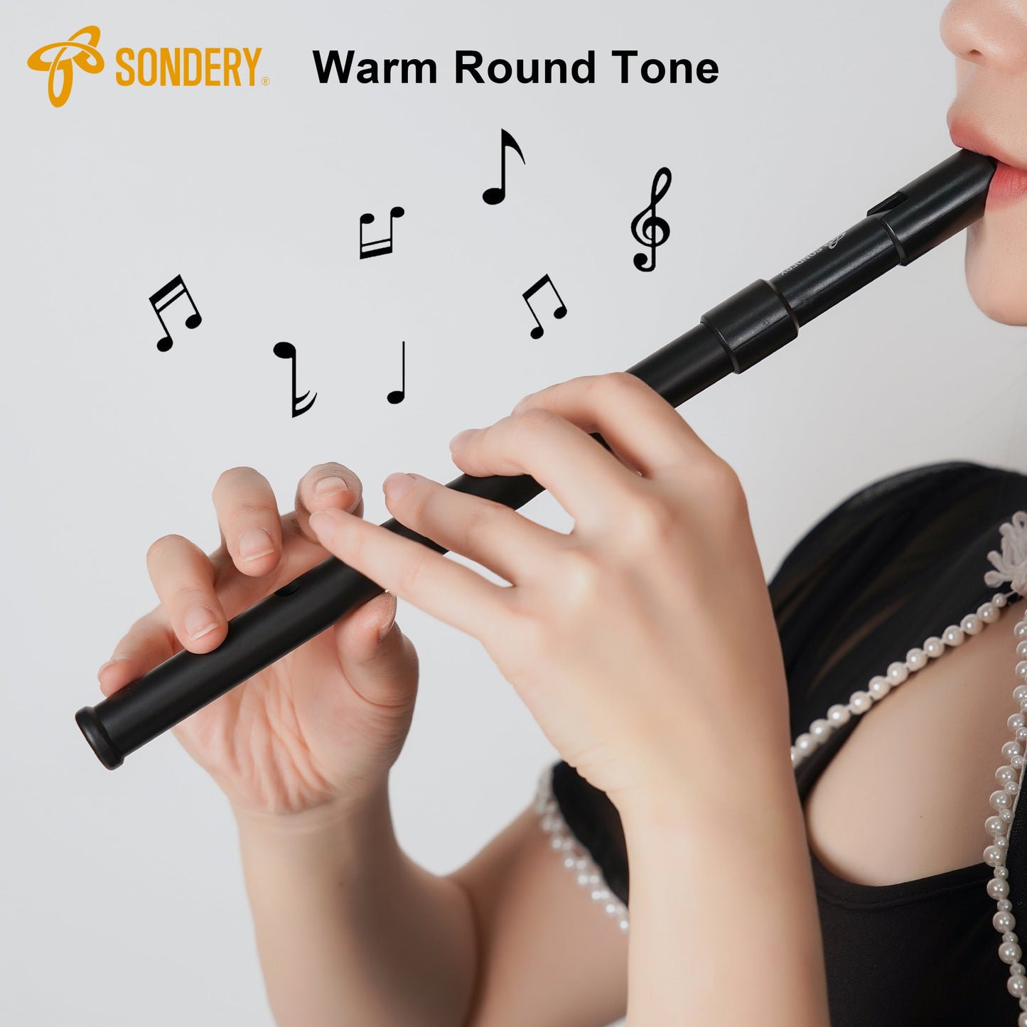 Sondery Irish Tin Whistle Set Key of C and Key of D Made from Hign Quality ABS with Sound of Wood in Nature Penny Whistle Sondery Music