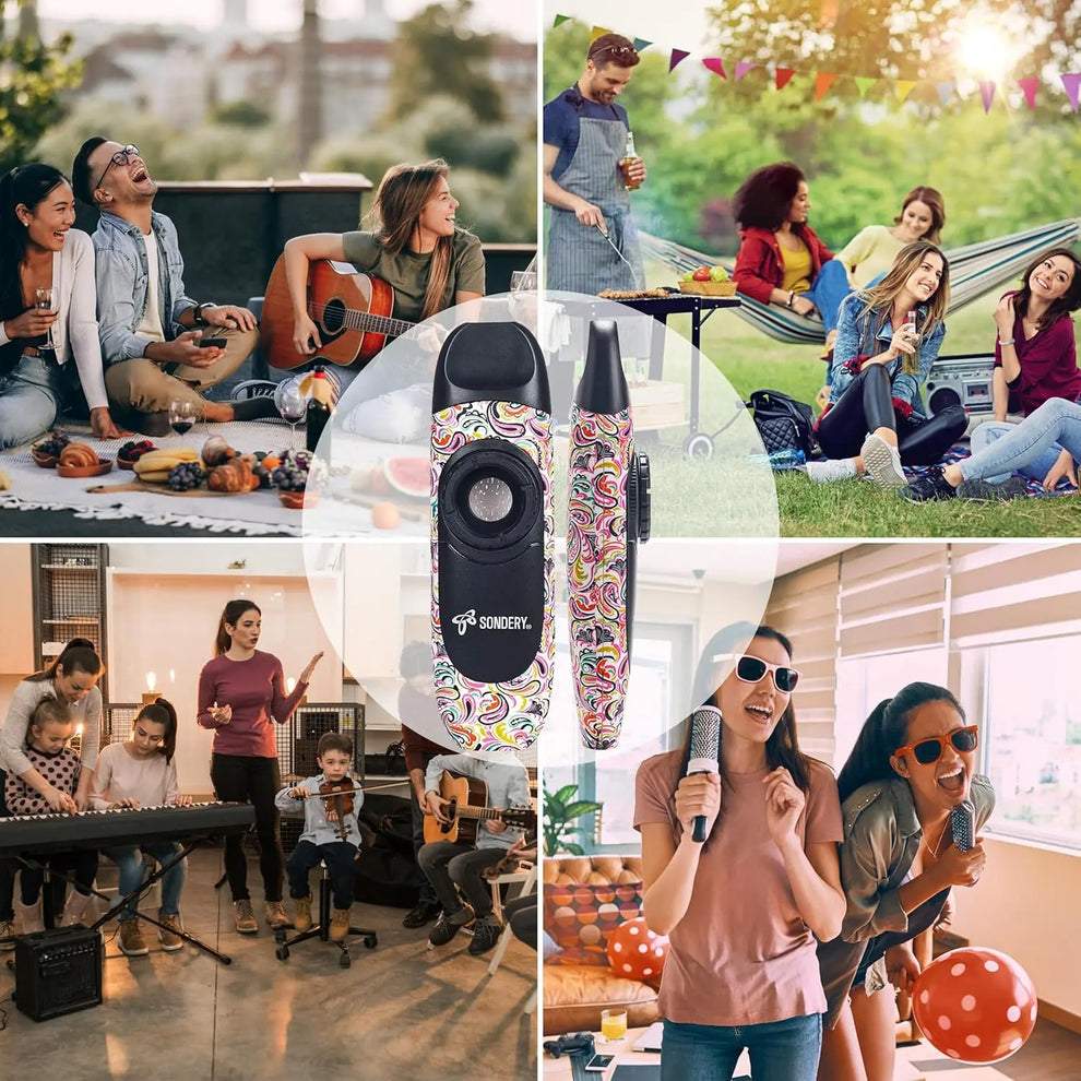 Kazoo Wind Instrument with 5 Membranes, Lanyard and Pouch – Sondery Music