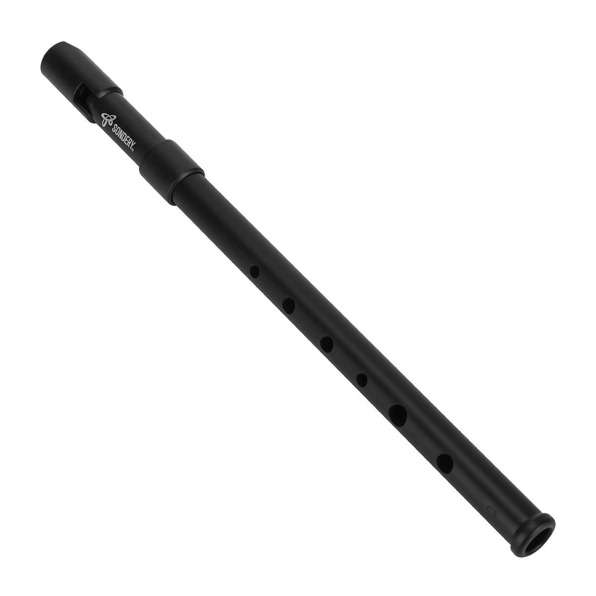 Sondery Irish Tin Whistle Key of D Black ABS Material with a Natural Wood Tone Sondery Music