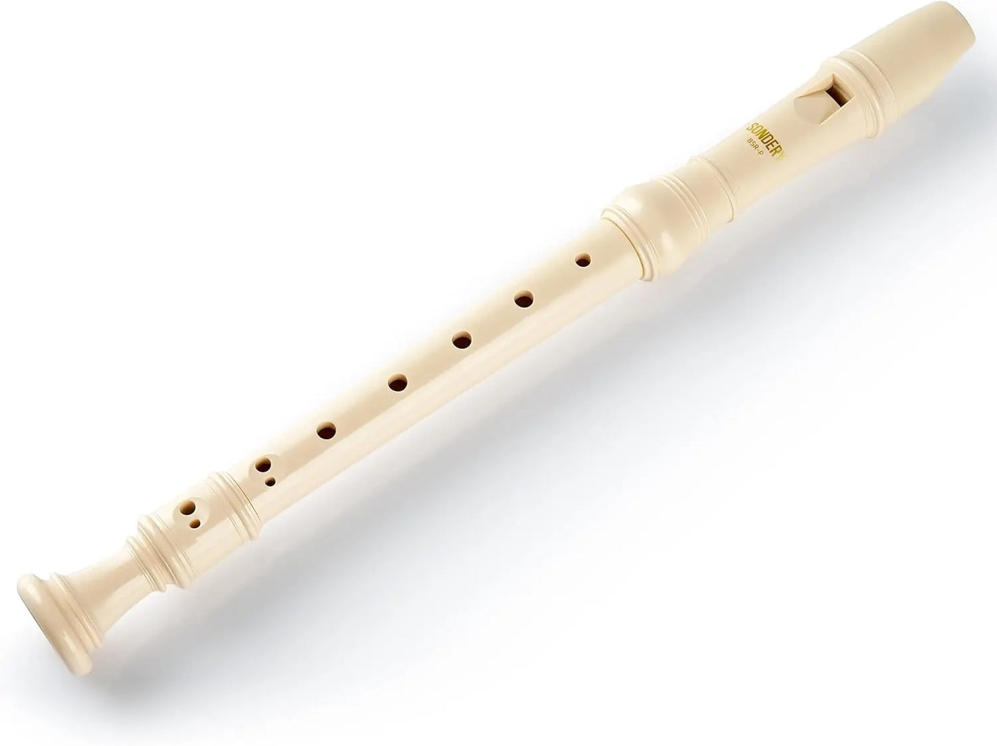 Sondery Baroque Soprano Recorder Professional Instrument for Advanced Players Rich Full Tone Premium ABS Material Includes Fingering Chart Protective Pouch - Sondery Music